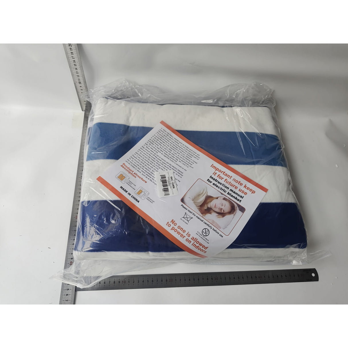 Patura electrica 180 x 150 cm, Vivimall, 130 W, Control Telecomanda, 9 Trepte de Caldura, Temporizator, Multicolor - vivimall.ro