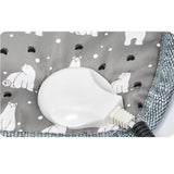 Patura electrica pentru animale de companie, perna pentru caini, 45 x 45 cm, 25W, -2 trepte de reglaj perna pentru pisici, anti-alunecare, Gri - vivimall.ro