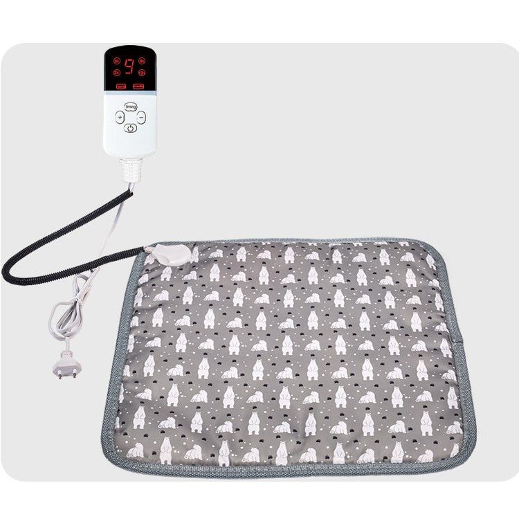 Patura electrica pentru animale de companie, Vivimall, perna pentru caini, 45 x 45 cm, 28 W, 3 trepte de reglaj, perna pentru pisici, Anti-Alunecare, Gri - vivimall.ro