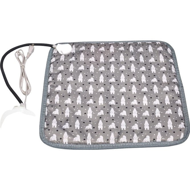 Patura electrica pentru animale de companie, Vivimall, perna pentru caini, 45 x 45 cm, 28 W, 3 trepte de reglaj, perna pentru pisici, Anti-Alunecare, Gri - vivimall.ro