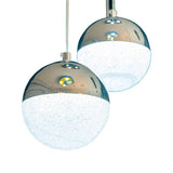 Lustra Led Suspendata Cu Telecomanda Jeremias, 6 Elemente, Lumina Rece/Calda/Neutra, Dimabila - vivimall.ro