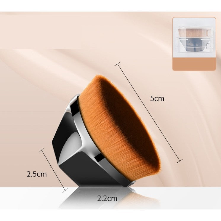 Pensula kabuki plata pentru fond de ten, Vivimall, negru - vivimall.ro