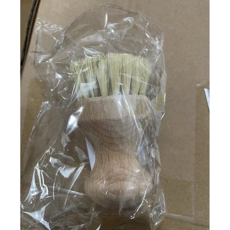 Perie de Curatat Vase si Alimente, Vivimall, din Lemn de Bambus, 8 x 5 cm, Perie din Sisal, Maro - vivimall.ro