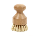 Perie De Curatat Vase Si Alimente, Din Lemn De Bambus, 8 X 5 Cm, Perie Din Sisal, Maro - vivimall.ro
