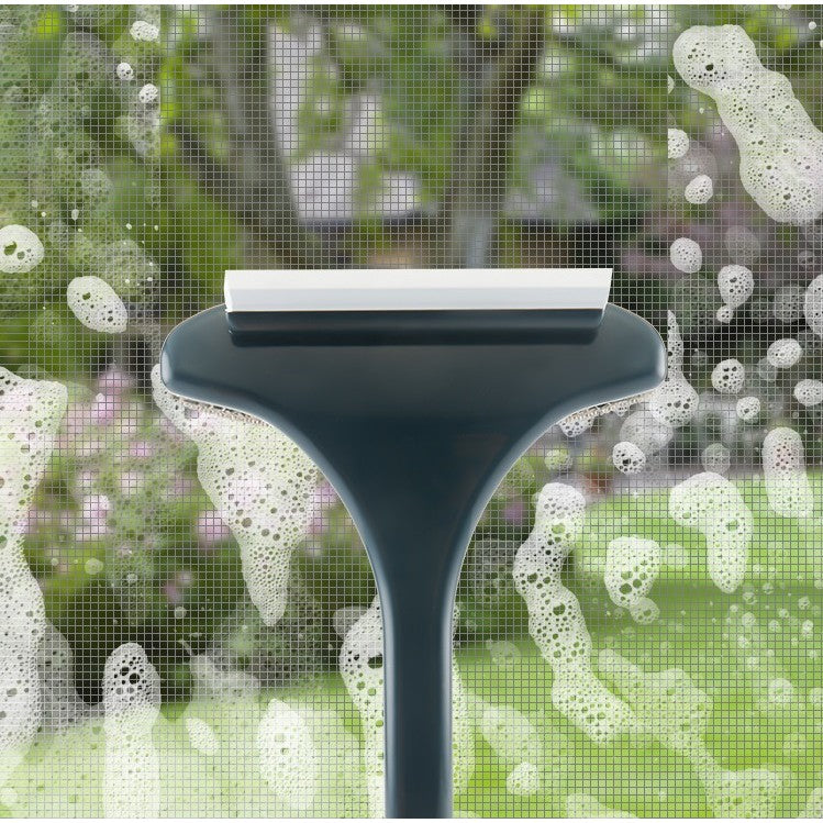 Perie de Spalat si Curatat Geamuri, Vivimall, pentru Plase si Suprafete Diverse, 46x16x5 cm, Verde Inchis-Alb - vivimall.ro