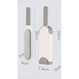 Perie Electrostatica, Flippy, Pentru Curatarea Parului de pe Haine si Tapiterii, 2 Fete, Autocuratare, 33 x 7.5 cm, Gri