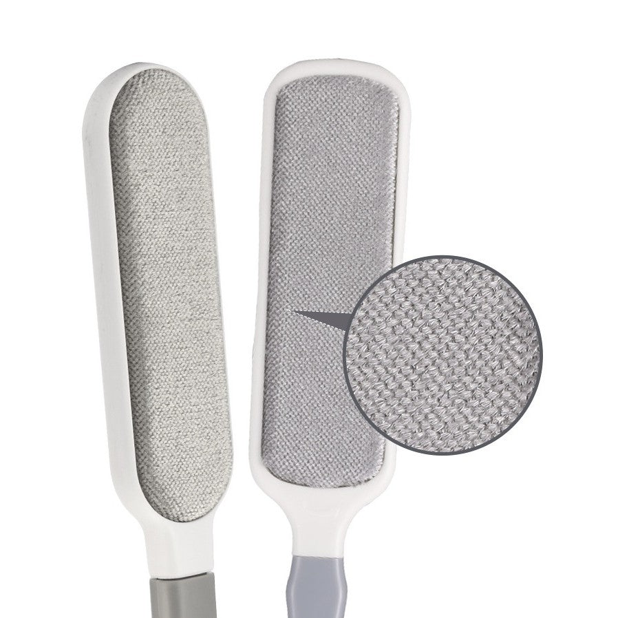 Perie Electrostatica, Flippy, Pentru Curatarea Parului de pe Haine si Tapiterii, 2 Fete, Autocuratare, 33 x 7.5 cm, Gri