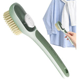 Perie Multifunctionala 2 in 1, Vivimall, Perie Densa/Perie din Piele de Caprioara, cu Recipient Lichid, Maner Lung, 20.1x 4.3 x 5 cm, Verde - vivimall.ro