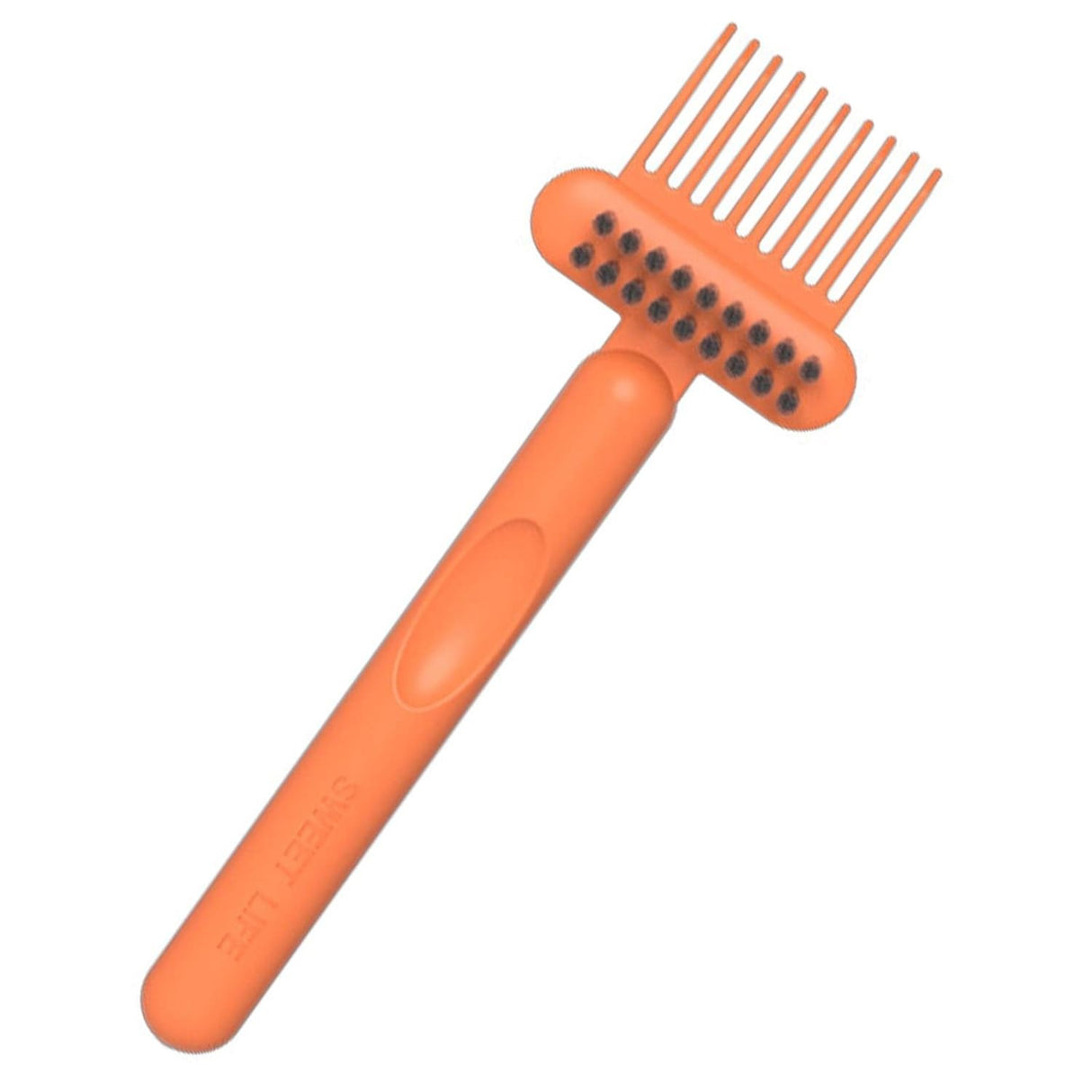 Perie pentru Curatarea Parului, Vivimall, din Plastic, 16 x 5 cm, Portocaliu - vivimall.ro