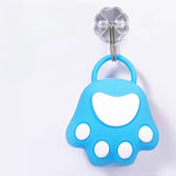 Perie pentru Masajul Scalpului, Perie pentru Sampon, Labuță de Pisică, Dimensiune 7x8 cm, Curatarea si Mentinerea Curata a Parului, Albastru - vivimall.ro