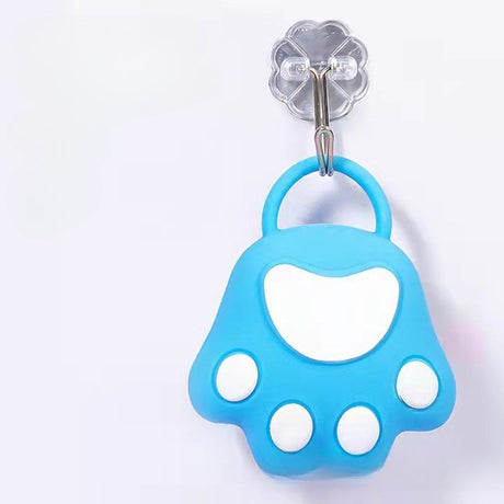 Perie pentru Masajul Scalpului, Perie pentru Sampon, Labuță de Pisică, Dimensiune 7x8 cm, Curatarea si Mentinerea Curata a Parului, Albastru - vivimall.ro