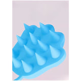 Perie pentru Masajul Scalpului, Perie pentru Sampon, Labuță de Pisică, Dimensiune 7x8 cm, Curatarea si Mentinerea Curata a Parului, Albastru - vivimall.ro