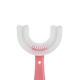Periuta De Dinti In Forma De U, Pentru Copii 6-12 Ani, Peri Moi, 12 Cm, Model Inima, Culoare - vivimall.ro