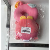 Perna tip Rucsac pentru Protectia Capului, Vivimall, Tetiera tip Iepure, pentru Bebelusi, Design tip Plasa, 33x6x19 cm, 180 g, Roz - vivimall.ro