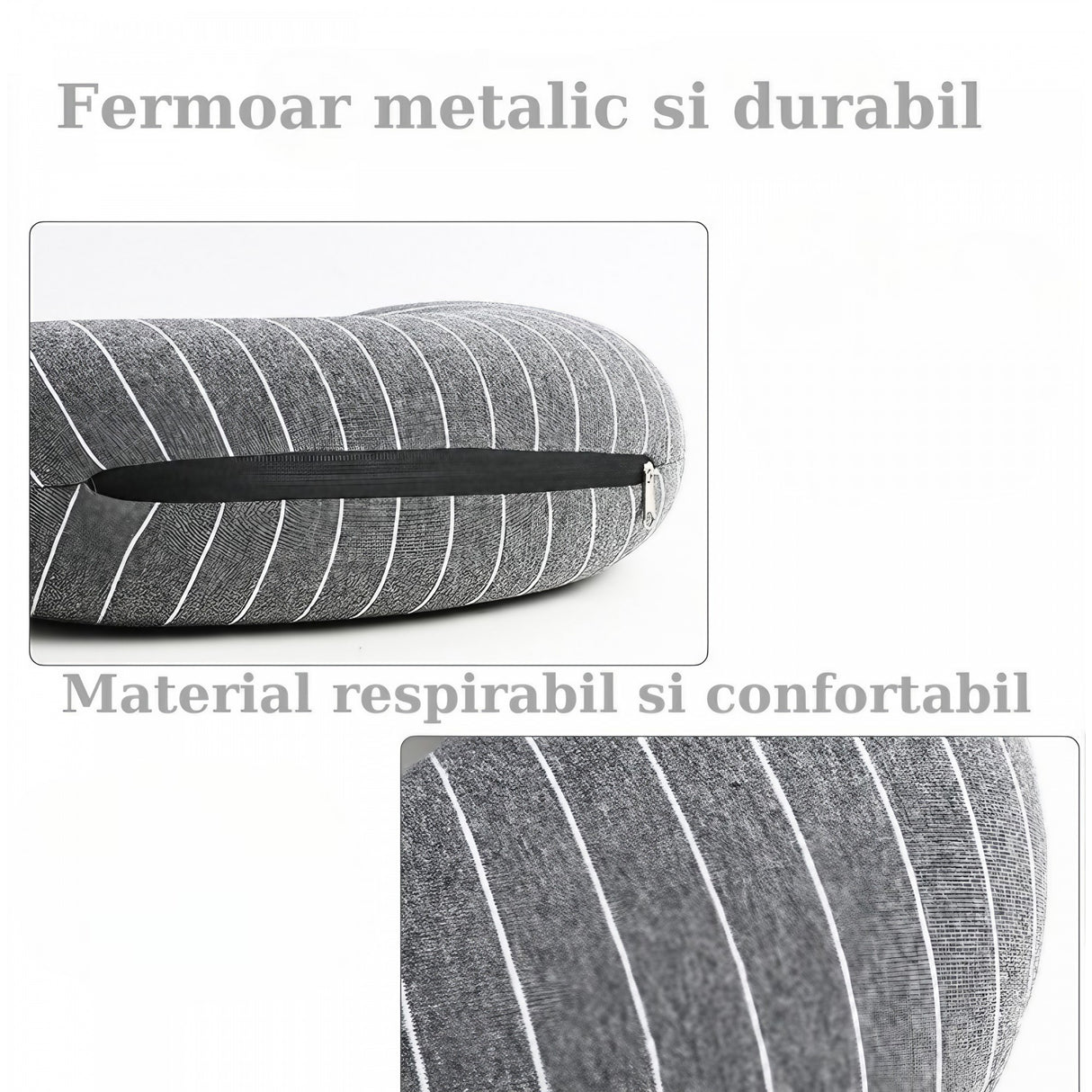 Perna De Calatorie, 2 In 1, Cu Particule De Spuma Cu Memorie