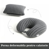 Perna De Calatorie, 2 In 1, Cu Particule De Spuma Cu Memorie