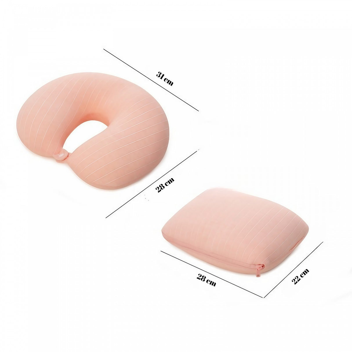 Perna De Calatorie, 2 In 1, Cu Particule De Spuma Cu Memorie