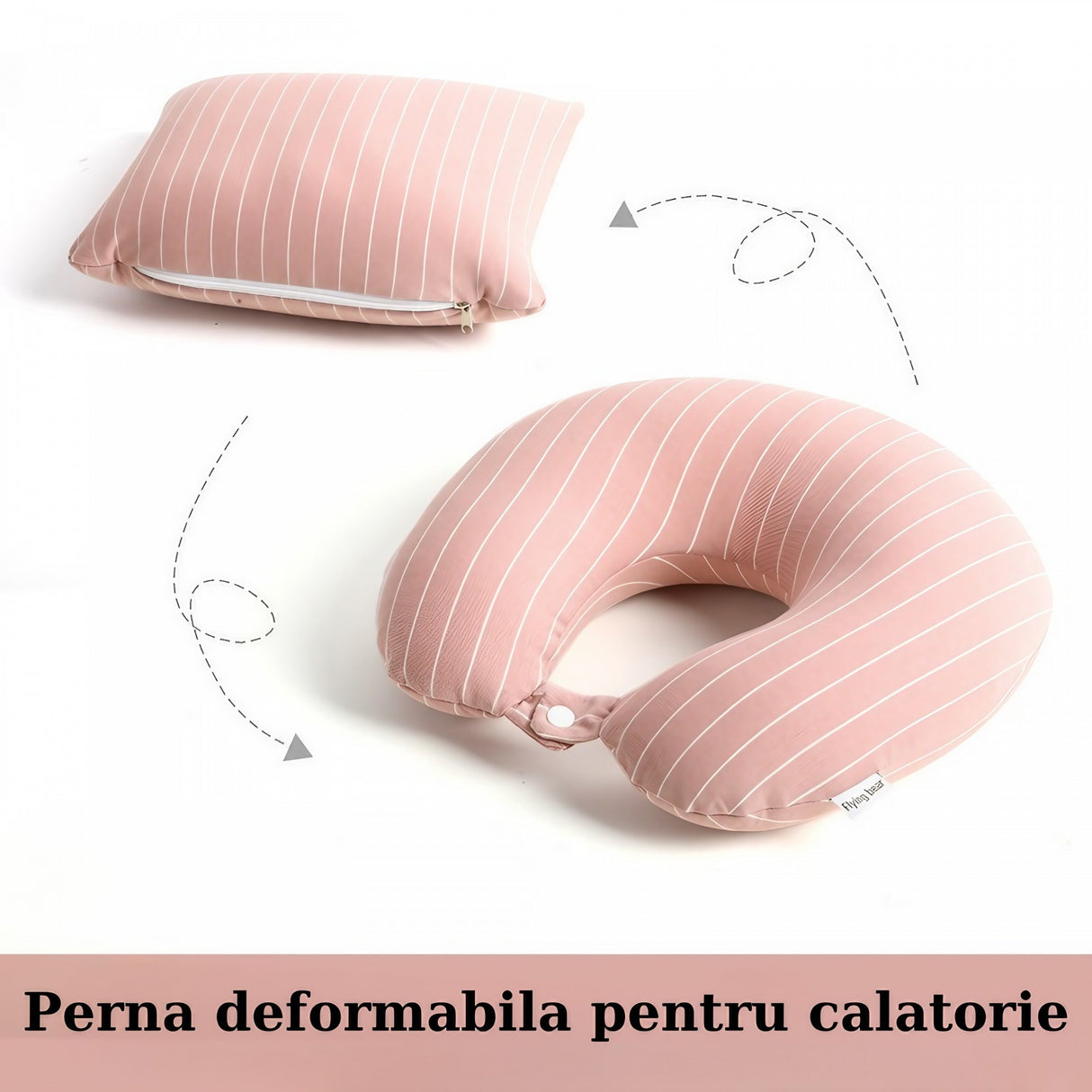 Perna De Calatorie, 2 In 1, Cu Particule De Spuma Cu Memorie