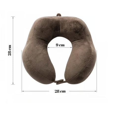 Perna de Calatorie, Vivimall, Pentru Gat, din Bumbac, cu 4 Cocoase, Ajustabila, Maro - vivimall.ro