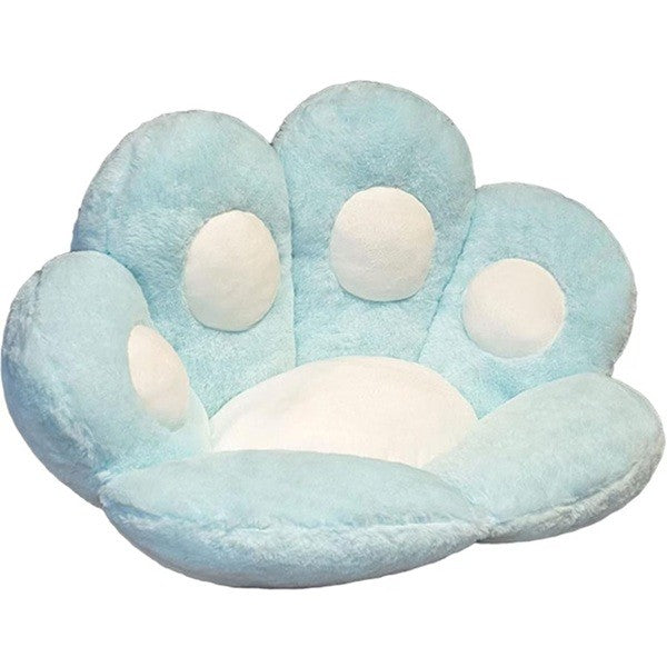 Perna Decorativa, Vivimall, Model Laba de Pisica, din Plus, pentru Scaun/Canapea/Podea, 80 x 70 cm, Albastru Deschis - vivimall.ro