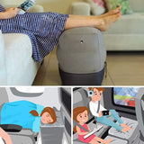 Perna Gonflabila Multifunctionala, Vivimall, pentru Picioare, Cap, 3 Straturi, Inaltime Reglabila, 17.8 x 25.4 x 42.9 cm, Gri Inchis - vivimall.ro