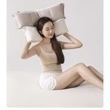 Perna Ortopedica 3 in 1, Vivimall, Strat Dublu, Protectie Cervicala, pentru Adulti, 45 x 70 cm, Gri - vivimall.ro