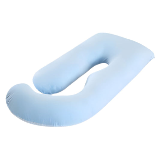 Perna pentru Gravide, Flippy, Perna de Sarcina, Detasabila si Lavabila, Ergonomica Tip J, Captuseala din Poliester, 155 x 75 x 60 cm, Albastru deschis - vivimall.ro