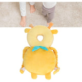 Perna tip Rucsac pentru Protectia Capului, Vivimall, Tetiera tip Girafa, pentru Bebelusi, 33x6x19 cm, 180 g, Galben - vivimall.ro