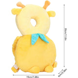 Perna tip Rucsac pentru Protectia Capului, Vivimall, Tetiera tip Girafa, pentru Bebelusi, 33x6x19 cm, 180 g, Galben - vivimall.ro
