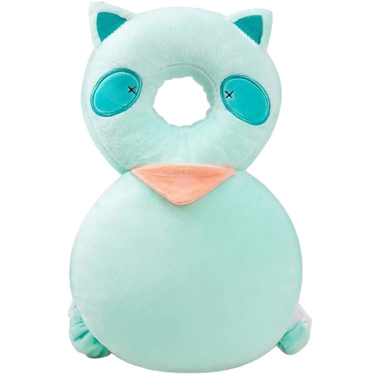 Perna tip Rucsac pentru Protectia Capului, Vivimall, Tetiera tip Raton, pentru Bebelusi, 33x6x19 cm, 180 g, Turcoaz - vivimall.ro