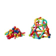 Piese Magnetice pentru Copii, Flippy, Set din 52 de Piese de diferite Culori, Constructor Magnetic cu Posibilitatea de a Construii forme Nelimitate, Multicolor - vivimall.ro