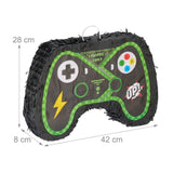 Pinata-Controler Gamepad pentru Petrecere, Flippy, din Hartie si Carton, Pinata pentru Petreceri, 42 x 28 x 8 cm, Negru - vivimall.ro