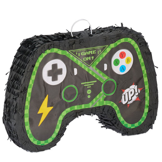 Pinata-Controler Gamepad pentru Petrecere, Vivimall, din Hartie si Carton, Pinata pentru Petreceri, 42 x 28 x 8 cm, Negru - vivimall.ro