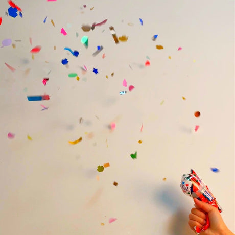 Pistol Confetti pentru Petrecere, Vivimall, 14x16 cm, Multicolor - vivimall.ro