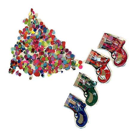 Pistol Confetti pentru Petrecere, Vivimall, 14x16 cm, Multicolor - vivimall.ro