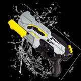 Pistol cu Apa de Inalta Presiune pentru Copii, Vivimall, Jucarie Pistol cu Apa, Capacitate 1.5 L, 43 x 20 x 4 cm, Petrecerile de Vara, 4-12 Ani, Negru Gri - vivimall.ro
