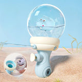 Pistol cu Apa pentru Copii, Vivimall, Multifunctional, Capacitate 300 mL, Model Hipopotam, 9x9x17cm, Plastic, Albastru - vivimall.ro