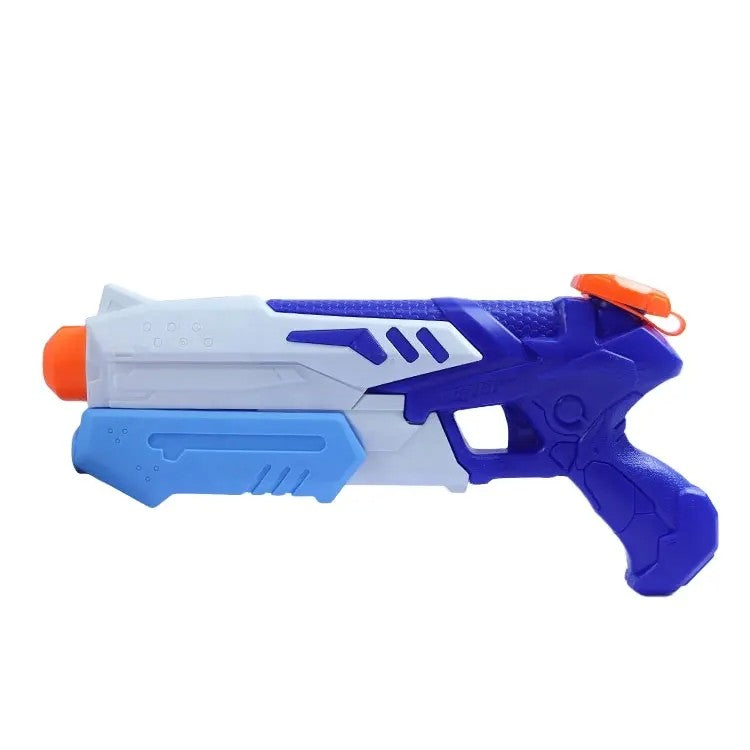 Pistol cu Apa pentru Copii, Vivimall, Rezervor 300ml, Maner de Transport, Pentru Piscina/Plaja, Lungime 31.5 cm, Jucarie Distractiva, 3ani+, Albastru/Alb - vivimall.ro