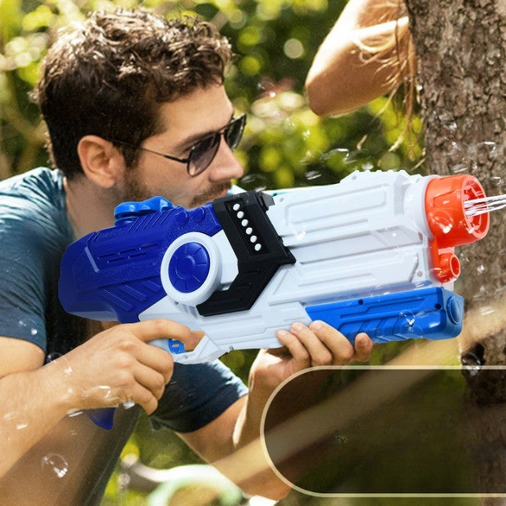 Pistol cu Apa pentru Copii, Rezervor, Pentru Piscina/Plaja, Vivimall, 6ani+, Albastru/Multicolor, 2000ML - vivimall.ro