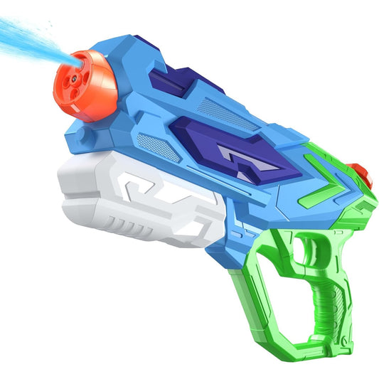 Pistol cu Apa pentru Copii, Vivimall, Rezervor 900ml, Raza de Actiune 8m, 6ani+, 4 Duze, Verde - vivimall.ro