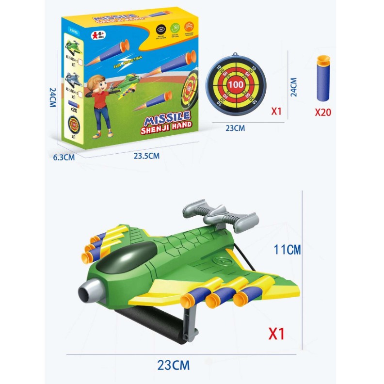 Jucarie Lansator Cu Avion Si Tinta | BlastFun - vivimall.ro