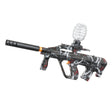 Mitraliera de jucarie electrica Vivimall cu bile de hidrogen de gel, gun bluster, tragere in rafala, varsta peste 6 ani, ochelari de protectie, 5000 de bile incluse, cablu de incarcare, 28x31 cm, AUG, negru/gri - vivimall.ro