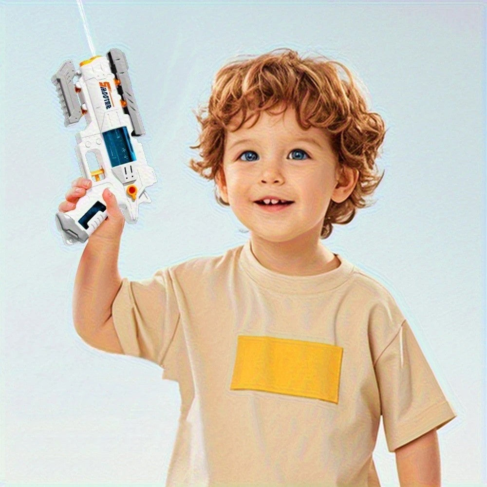 Pistol Manual cu Apa, Vivimall, Jucarie Pistol cu Apa Sigur Pentru Copii, Design Nou S-Shooter Atractiv, 23 x 14.5 cm, Alb - vivimall.ro