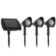 Lampa solara de tip decoratiune pentru gradina, Vivimall, model 3 felinare, alb rece - vivimall.ro