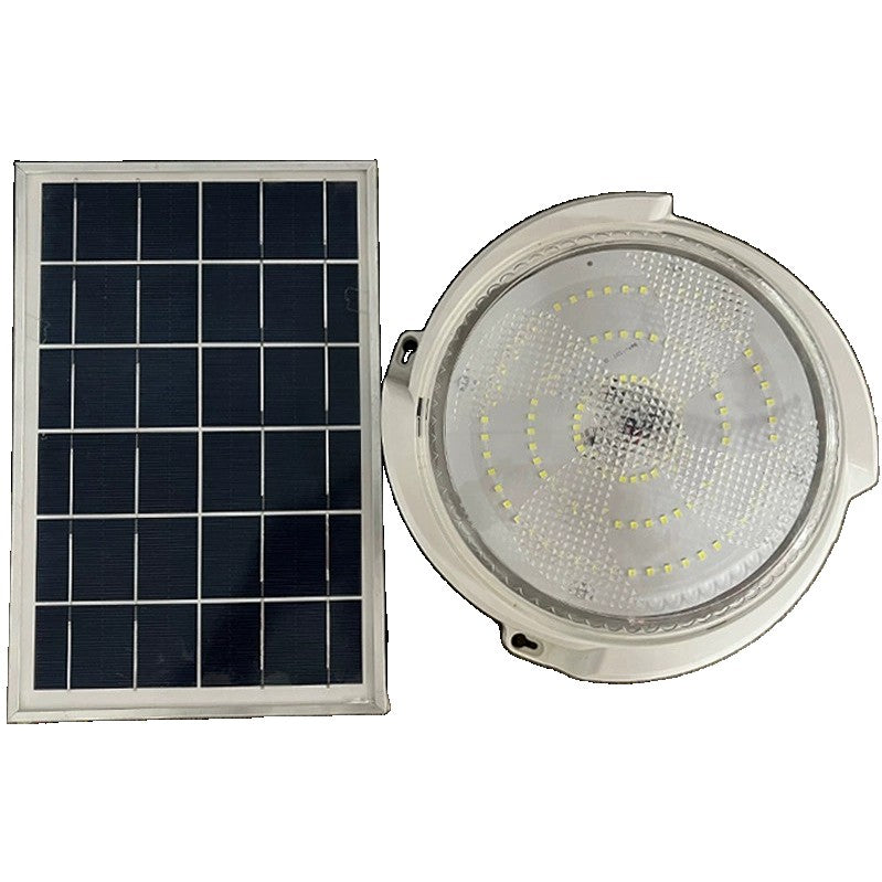 Plafoniera Solara, 100 W, Diametru 240 Mm, Cu Telecomanda, Lungime Prelungitor: 4.6 M, Alb Rece - vivimall.ro