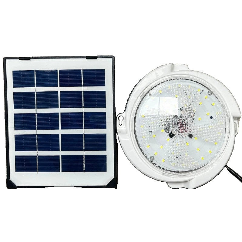 Plafoniera Solara, 30W, Diametru 145Mm, Cu Telecomanda, Lungime Prelungitor 4.6 M, Alb Rece - vivimall.ro