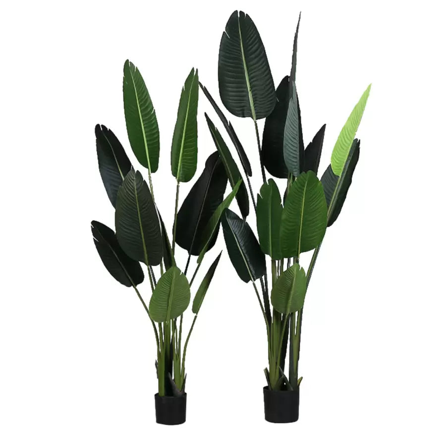 Planta Artificiala Pasarea Paradisului (Strelitzia Nicolai), 11 Frunze, Fara Ghiveci - vivimall.ro