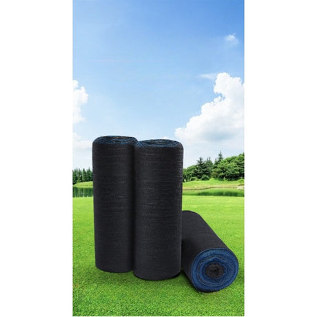 Plasa de umbrire neagra, latime 2 m, lungime 50 m, Vivimall, protectie UV, Grad de umbrire 50-55% - vivimall.ro