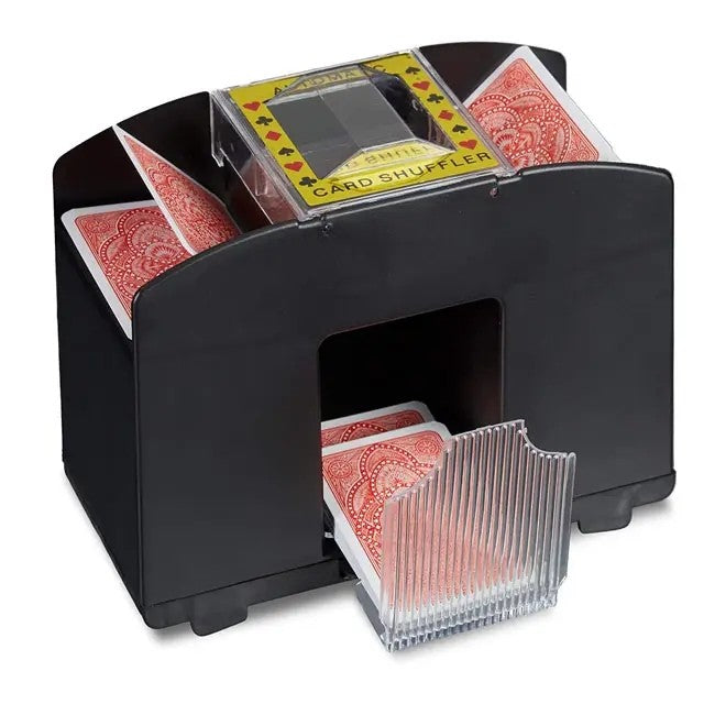 Dispozitiv pentru amestecat carti de joc Vivimall, automat, 20.5x10x8.5cm - vivimall.ro