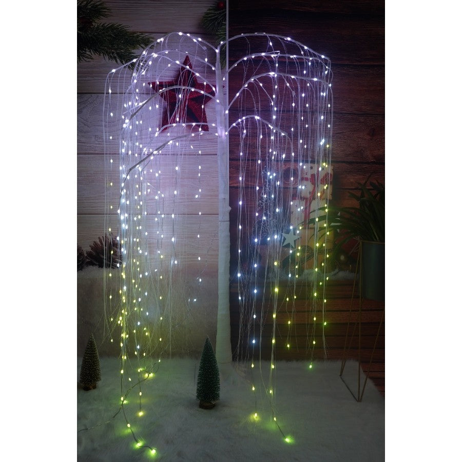 Dekoratív LED fa, fűzfa alakú, 400 LED, 2,1 m